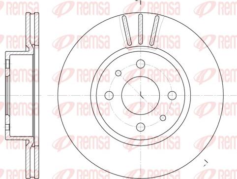 Remsa 6183.10 - Disque de frein cwaw.fr