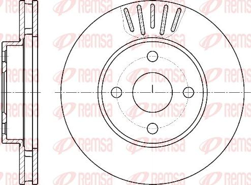 Remsa 61874.10 - Disque de frein cwaw.fr