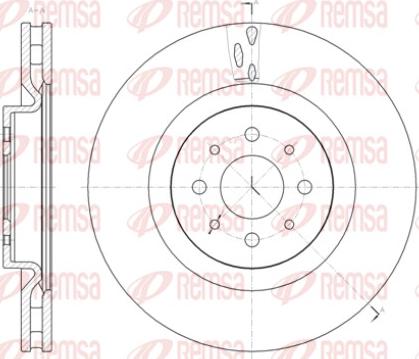 Remsa 61391.10 - Disque de frein cwaw.fr