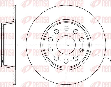 Remsa 61340.00 - Disque de frein cwaw.fr