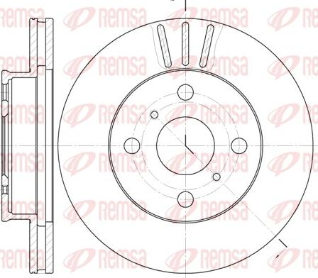 Remsa 6134.10 - Disque de frein cwaw.fr