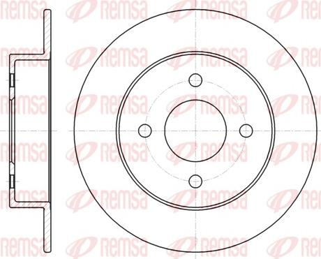 Remsa 61353.00 - Disque de frein cwaw.fr