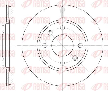 Remsa 6131.10 - Disque de frein cwaw.fr