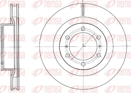 Remsa 61331.10 - Disque de frein cwaw.fr