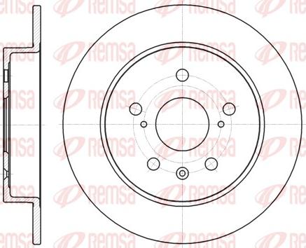 Remsa 61372.00 - Disque de frein cwaw.fr