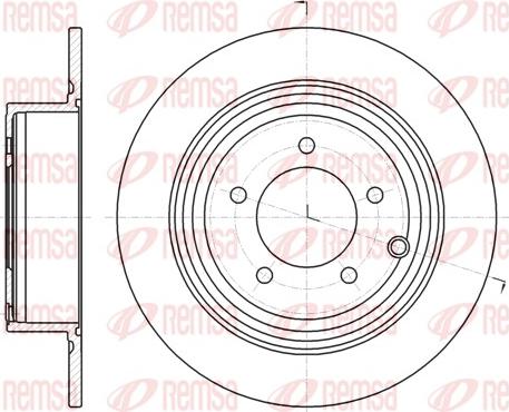 Remsa 61290.00 - Disque de frein cwaw.fr