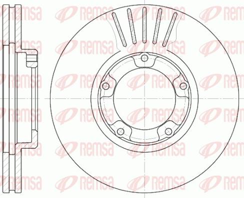 Remsa 61247.10 - Disque de frein cwaw.fr