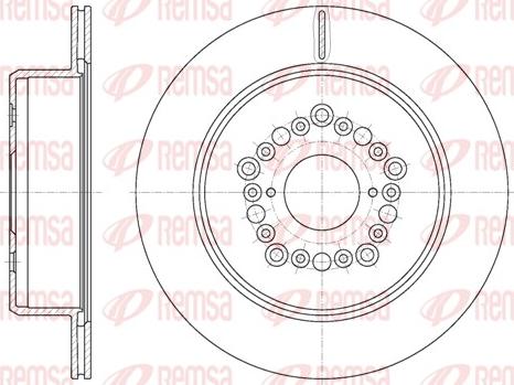 Remsa 61254.10 - Disque de frein cwaw.fr