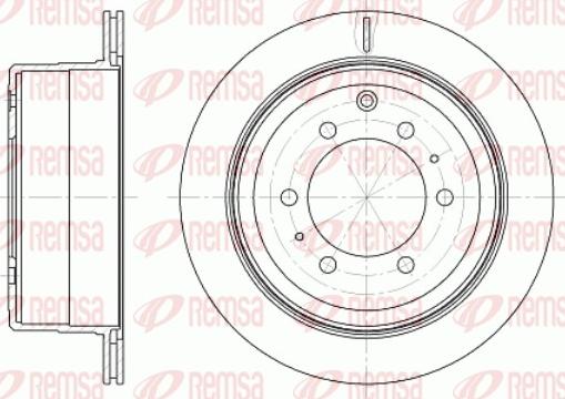 Remsa 61256.10 - Disque de frein cwaw.fr