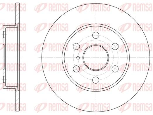 Remsa 61258.00 - Disque de frein cwaw.fr