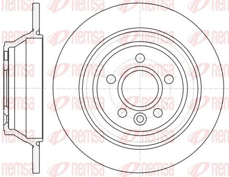 Remsa 61265.00 - Disque de frein cwaw.fr