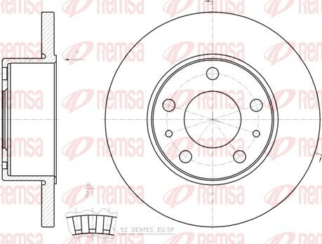 Remsa 61202.00 - Disque de frein cwaw.fr