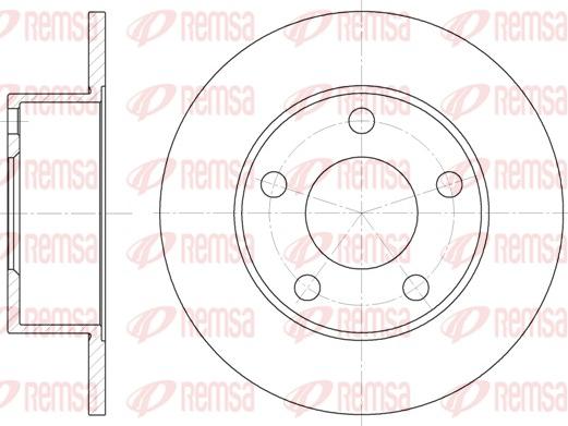 Remsa 6121.00 - Disque de frein cwaw.fr