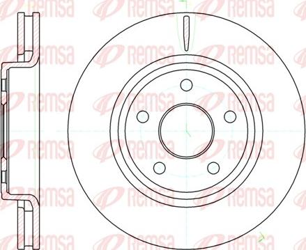 Remsa 61210.10 - Disque de frein cwaw.fr