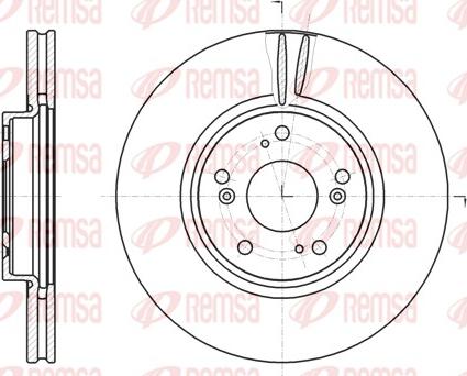 Remsa 61218.10 - Disque de frein cwaw.fr