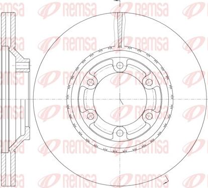 Remsa 61288.10 - Disque de frein cwaw.fr