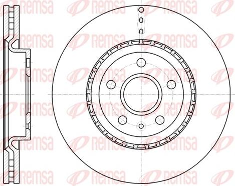 Remsa 61283.10 - Disque de frein cwaw.fr