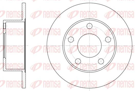 Remsa 6123.00 - Disque de frein cwaw.fr