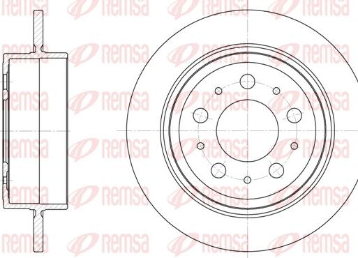 Remsa 61224.00 - Disque de frein cwaw.fr