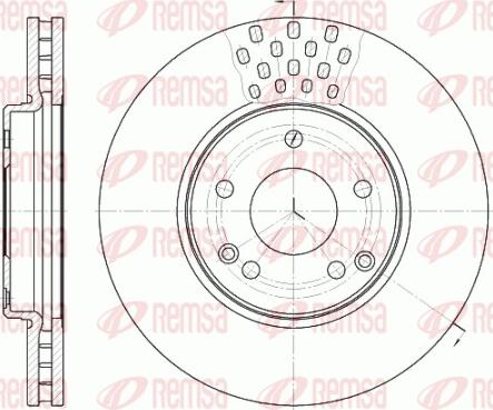 Remsa 61225.10 - Disque de frein cwaw.fr