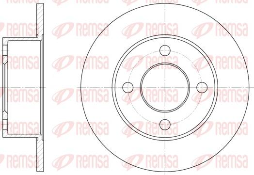 Remsa 6122.00 - Disque de frein cwaw.fr