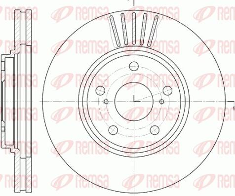 Remsa 61228.10 - Disque de frein cwaw.fr