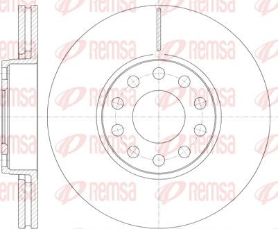 Remsa 61227.10 - Disque de frein cwaw.fr