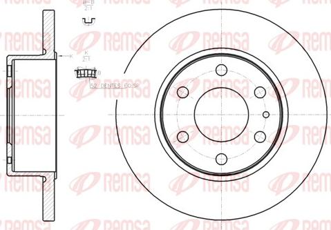 Remsa 61274.00 - Disque de frein cwaw.fr