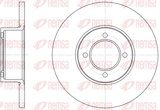 Remsa 6127.00 - Disque de frein cwaw.fr