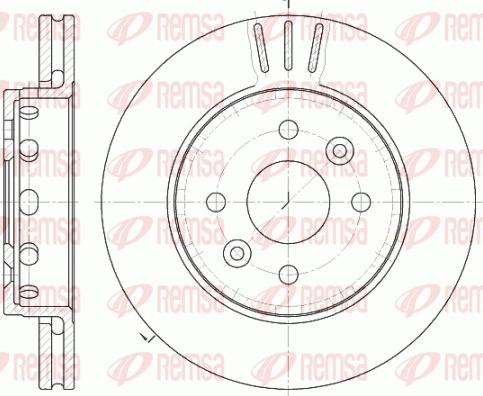 Remsa 61272.10 - Disque de frein cwaw.fr