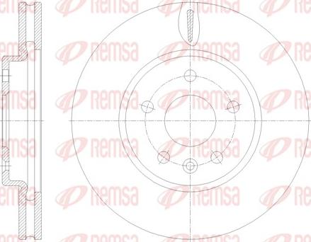 Remsa 61793.10 - Disque de frein cwaw.fr