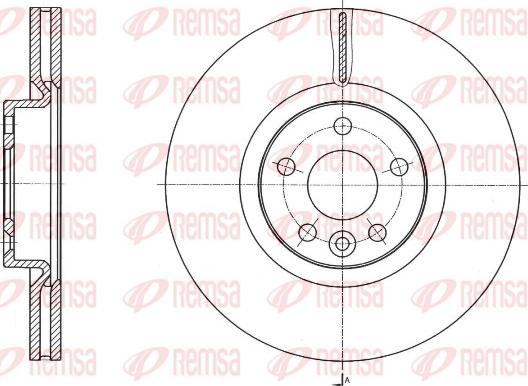 Remsa 61764.10 - Disque de frein cwaw.fr