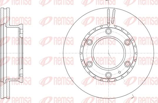 Remsa 61706.10 - Disque de frein cwaw.fr