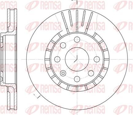 Remsa 6178.10 - Disque de frein cwaw.fr