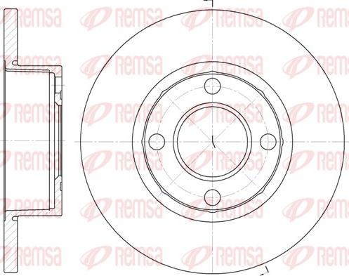 Remsa 6173.00 - Disque de frein cwaw.fr