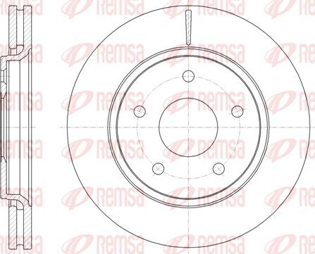 Remsa 61724.10 - Disque de frein cwaw.fr