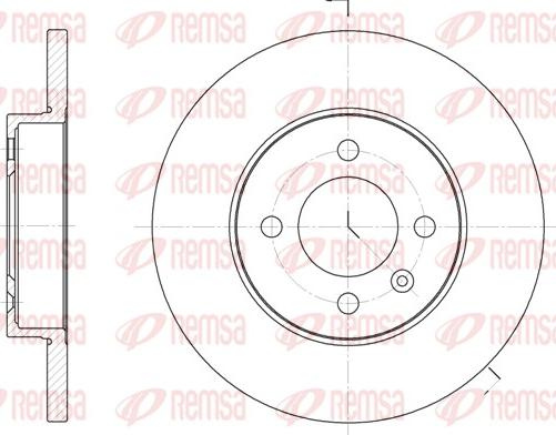 Remsa 6172.00 - Disque de frein cwaw.fr