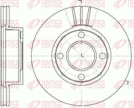 Remsa 6177.10 - Disque de frein cwaw.fr