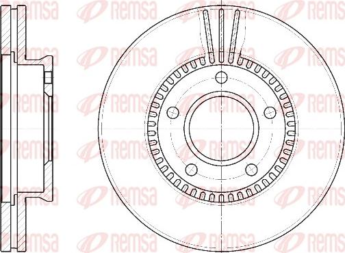 Remsa 6892.10 - Disque de frein cwaw.fr