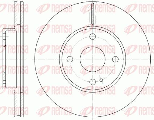 Remsa 6843.10 - Disque de frein cwaw.fr