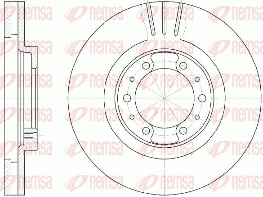 Remsa 6868.10 - Disque de frein cwaw.fr