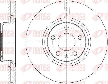 Remsa 6807.10 - Disque de frein cwaw.fr