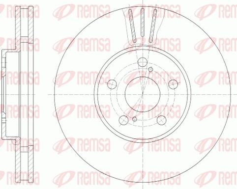 Remsa 6819.10 - Disque de frein cwaw.fr