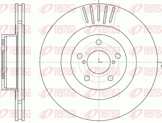 Remsa 6816.10 - Disque de frein cwaw.fr