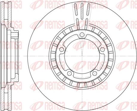 Remsa 6884.10 - Disque de frein cwaw.fr