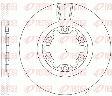 Remsa 6882.10 - Disque de frein cwaw.fr