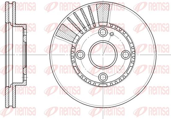 Remsa 6834.10 - Disque de frein cwaw.fr