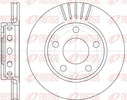 Remsa 6835.10 - Disque de frein cwaw.fr