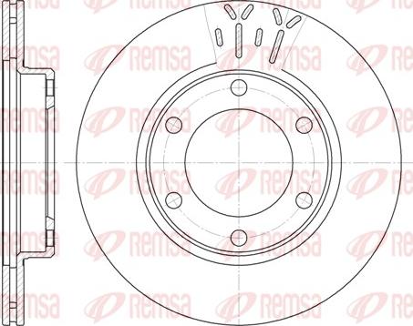 Remsa 6824.10 - Disque de frein cwaw.fr