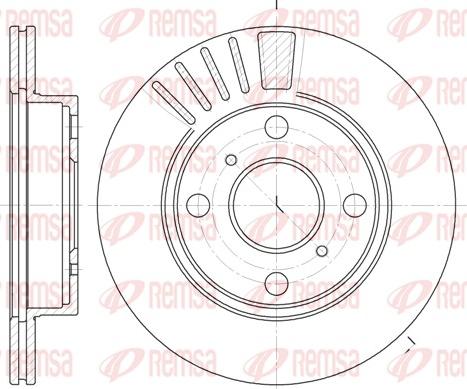 Remsa 6825.10 - Disque de frein cwaw.fr